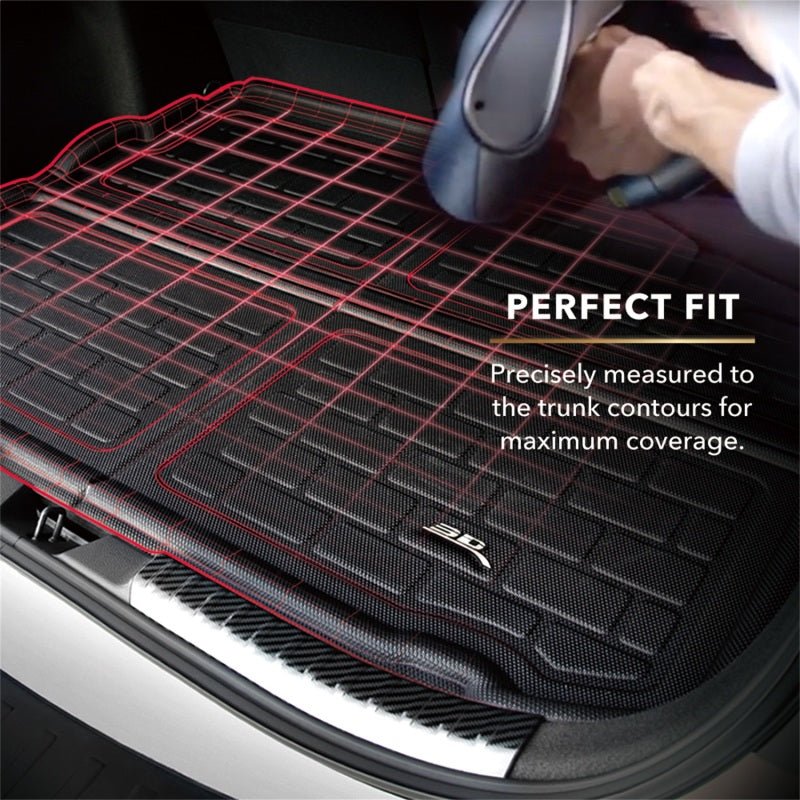 3D MAXpider Kagu Black Cargo Liner - 2021+ Ford Bronco 4DR Floor Mats offroad accessory | Iron Ridge Offroad