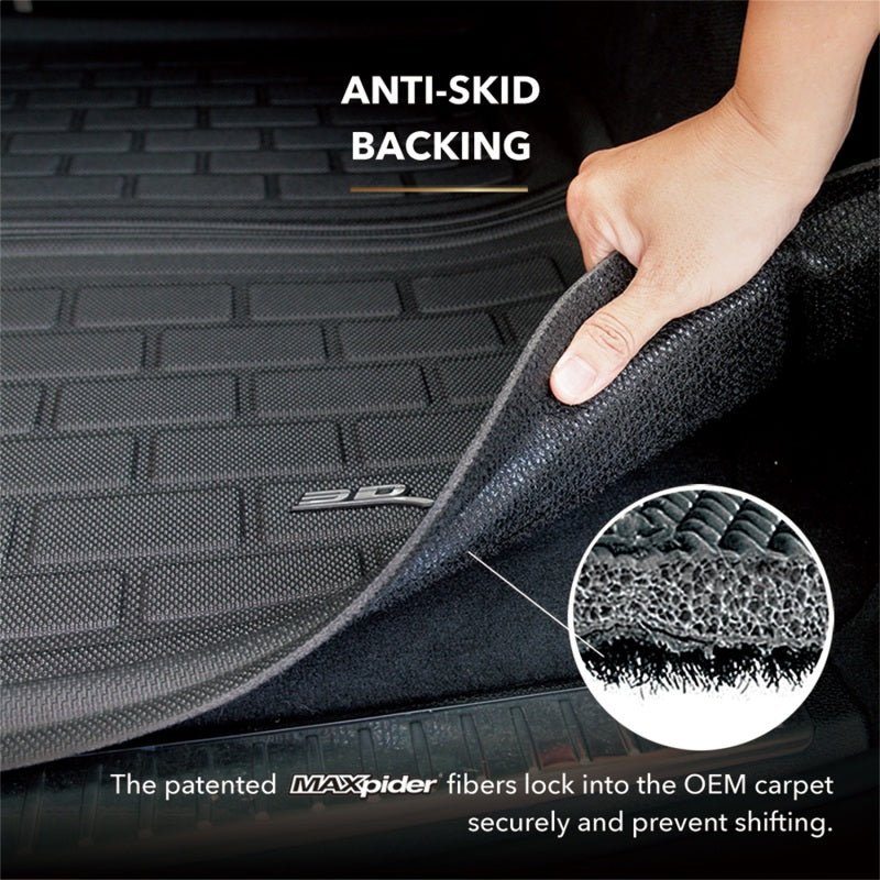 3D MAXpider Kagu Black Cargo Liner - 2021+ Ford Bronco 4DR Floor Mats offroad accessory | Iron Ridge Offroad