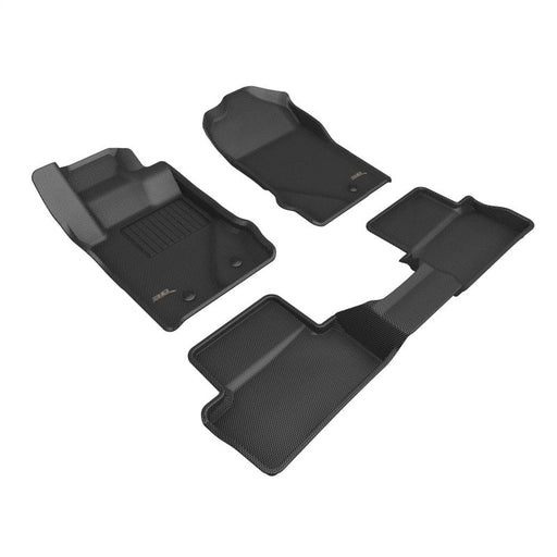 3D MAXpider Kagu Black Floor Mats 1st/2nd row - 2021+ Ford Bronco 2 DR Floor Mats offroad accessory | Iron Ridge Offroad