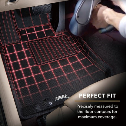 3D MAXpider Kagu Black Floor Mats 1st/2nd Row - 2021+ Ford Bronco 4 DR Floor Mats offroad accessory | Iron Ridge Offroad