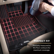 3D MAXpider Kagu Black Floor Mats 1st/2nd Row - 2021+ Ford Bronco 4 DR Floor Mats offroad accessory | Iron Ridge Offroad