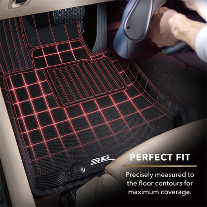 3D MAXpider Kagu Black Floor Mats 1st/2nd Row - 2021+ Ford Bronco 4 DR Floor Mats offroad accessory | Iron Ridge Offroad