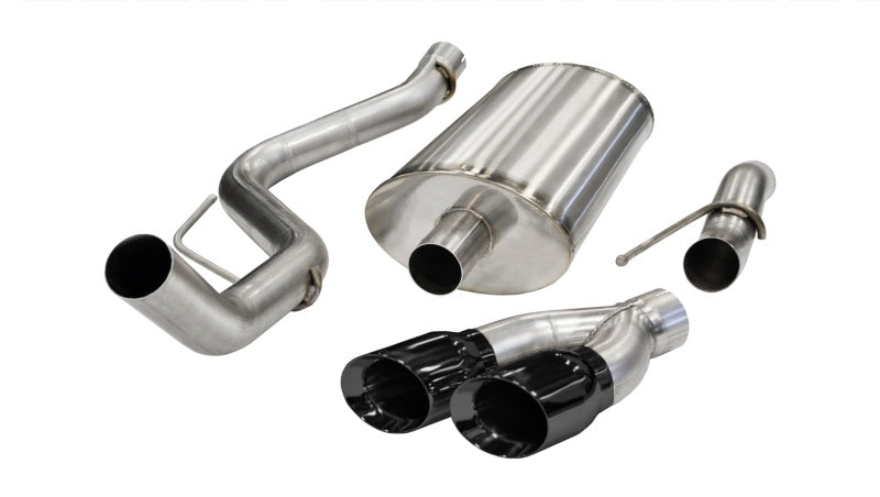 CORSA 6.2L V8 Black Sport Cat-Back Exhaust | Ford F-150 Raptor (10-14) (14387BLK)