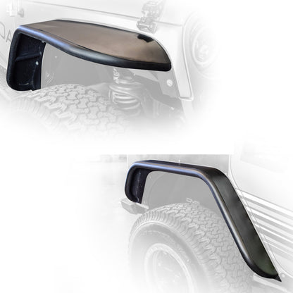 DV8 Offroad Flat Tube Fenders (FRONT AND REAR): Jeep Wrangler JK 2007-2018