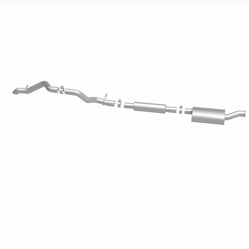 MagnaFlow Overland Cat-Back Perf Exhaust No-Tip Exit (REAR): Jeep Wrangler JL/JK 18-25 3.6L V6