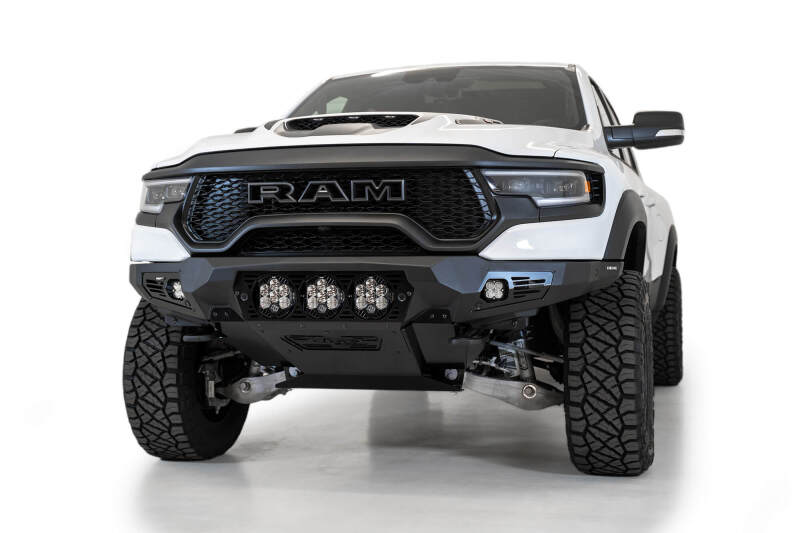 Addictive Desert Designs Bomber Front Bumper (FRONT): Ram 1500 TRX (19-24) - Hammer Black