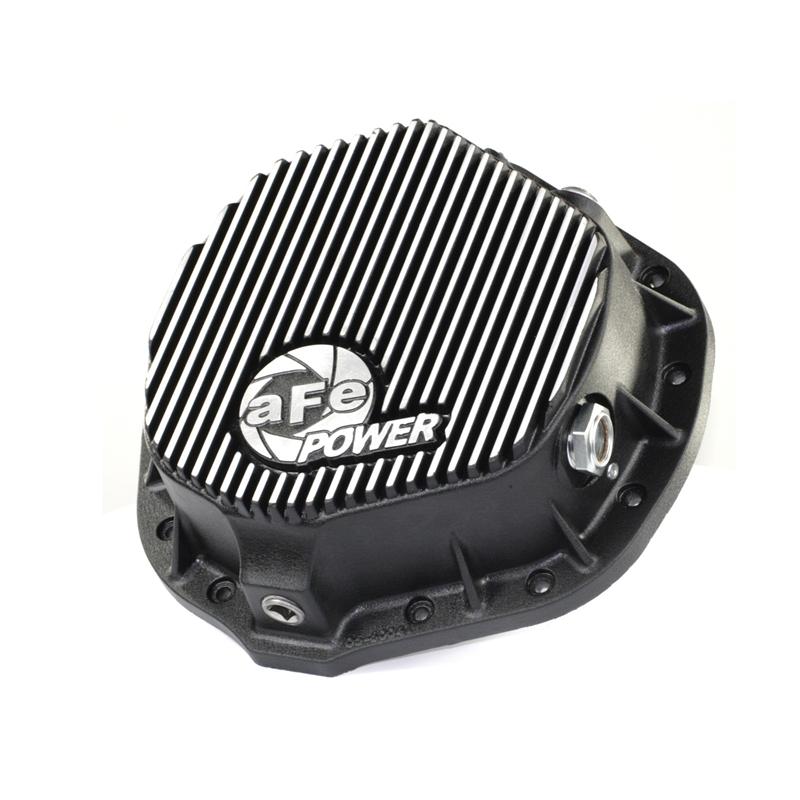 aFe Street Series Front Differential Cover: Dodge Ram 2500 / Ram 3500 2003 - 2010 w/ Machined Fins