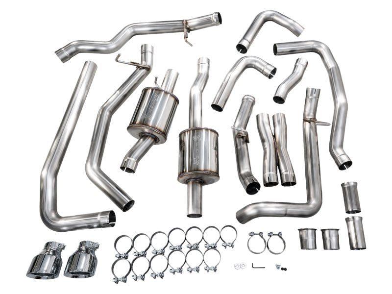 AWE Tuning 2025+ RAM 1500 RHO 3.0 I6 TT Dual Rear Exit Catback Exhaust | Ram 1500 (25+)(3015-32630)