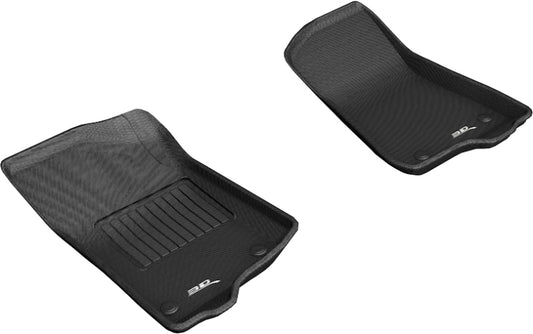 3D MAXpider ACE Kagu Front Floormats (Black): Jeep Wrangler (18-25) / Jeep Gladiator (20-25)