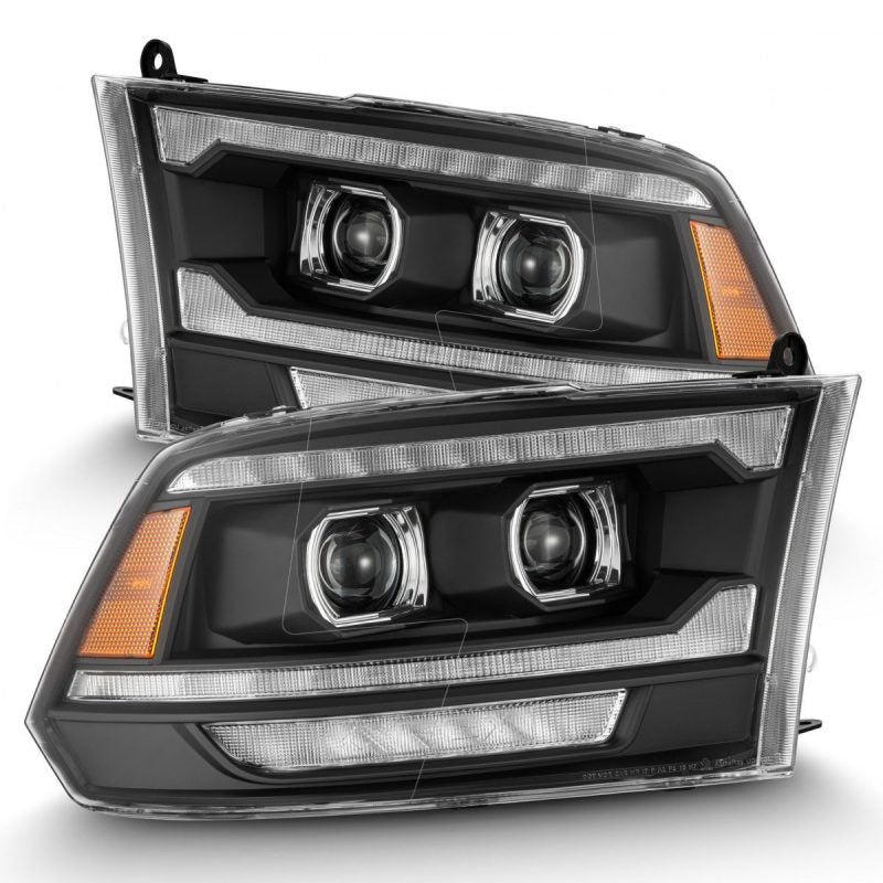 AlphaRex LUXX LED Projector Headlights (Black): Dodge Ram 2009 - 2018 (1500, 2500 & 3500)