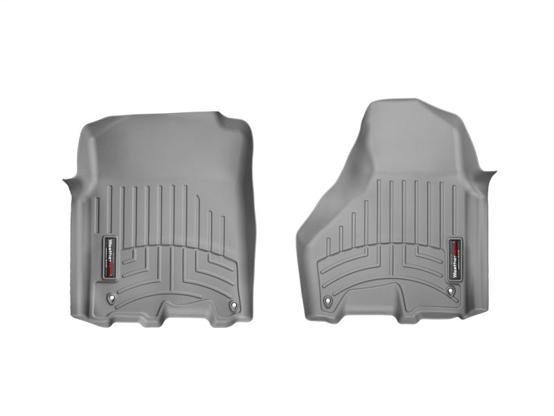WeatherTech FloorLiner Front Floor Mats (Gray): Ram Crew & MegaCab 2012 - 2018 (1500, 2500, 3500)