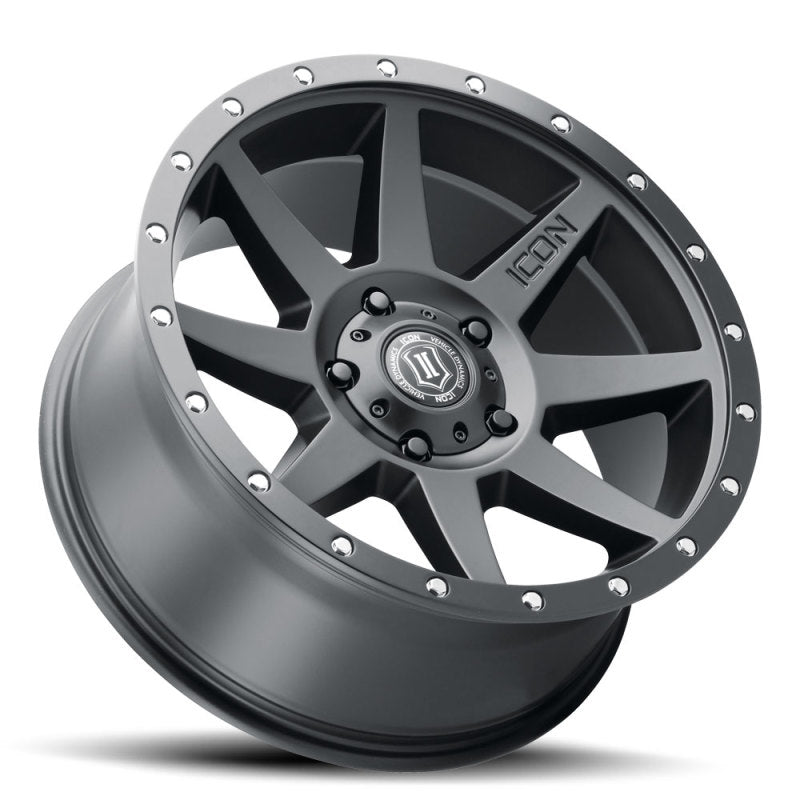 ICON 20x9 6x5.5 0mm Offset Satin Black Wheel | Ford Bronco (21-26) (1820908350SB)