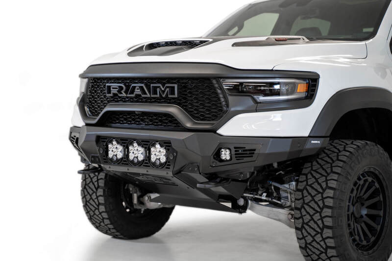 Addictive Desert Designs Bomber Front Bumper (FRONT): Ram 1500 TRX (19-24) - Hammer Black