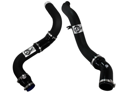 aFe BladeRunner 3in Black Aluminum Hot & Cold Intercooler Tubes: Ram 1500 3.0L EcoDiesel (11-18)
