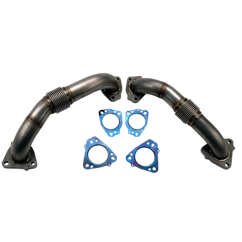 Wehrli Billet Exhaust Manifold & Stainless Up Pipe Kit | Chevrolet Silverado 2500HD / 3500HD / GMC Sierra 2500HD / 3500HD (20-26) (WCF100226)