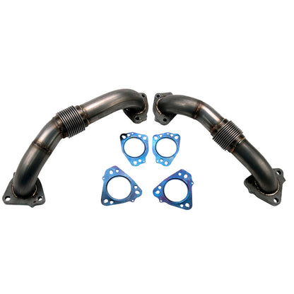 Wehrli Billet Exhaust Manifold & Stainless Up Pipe Kit | Chevrolet Silverado 2500HD / 3500HD / GMC Sierra 2500HD / 3500HD (20-26) (WCF100226)