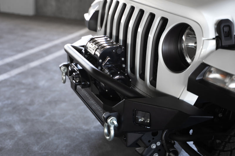 DV8 Offroad Mid-Width Winch Front Bumper: Fits Most Jeep Wrangler / Gladiator Models (2018-2026)
