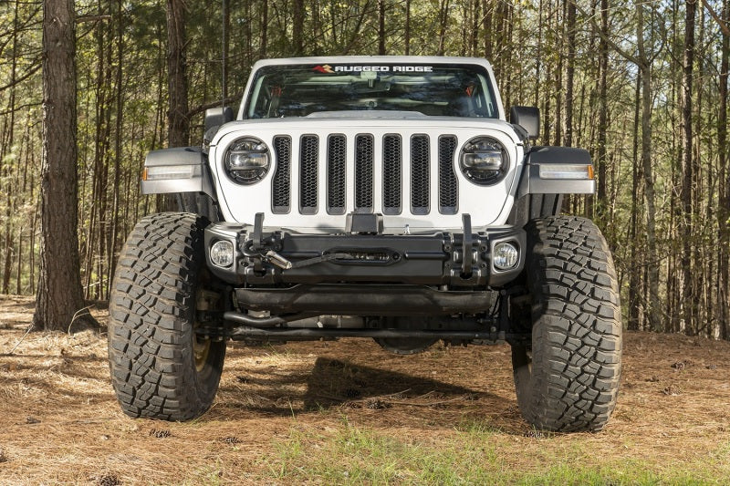 Rugged Ridge Arcus Front Bumper Set W/Tray & Hooks | Jeep Gladiator JT / Wrangler JL (18-20) (11549.04)