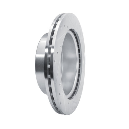 R1 19-25 Ford Bronco Rear Drilled & Slotted Silver Brake Rotor | Ford Ranger / Bronco (19-26) (631-54276R)