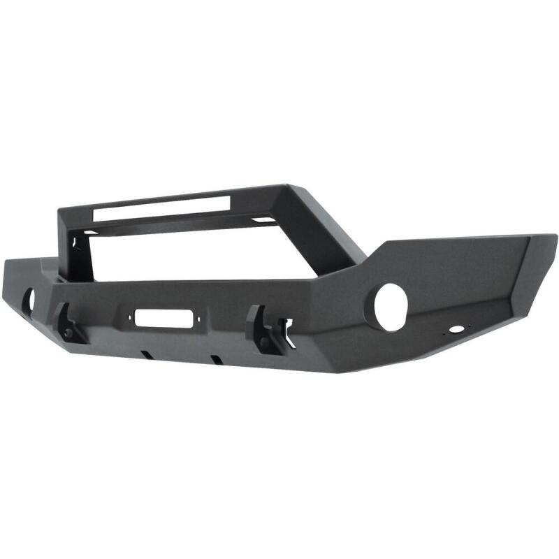 Westin Textured Black Full Width Front Bumper w/ LED Light Bar Mount: Jeep Wrangler (18-24) / Gladiator (20-24)