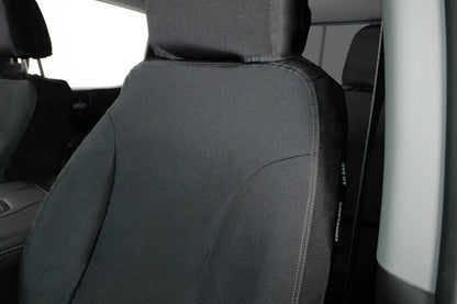 Covercraft Endura Waterproof Polyester SeatSaver Custom Front Row Seat Covers | Chevrolet Silverado (19-26) / GMC Sierra (19-26) (SS3492WFBK)