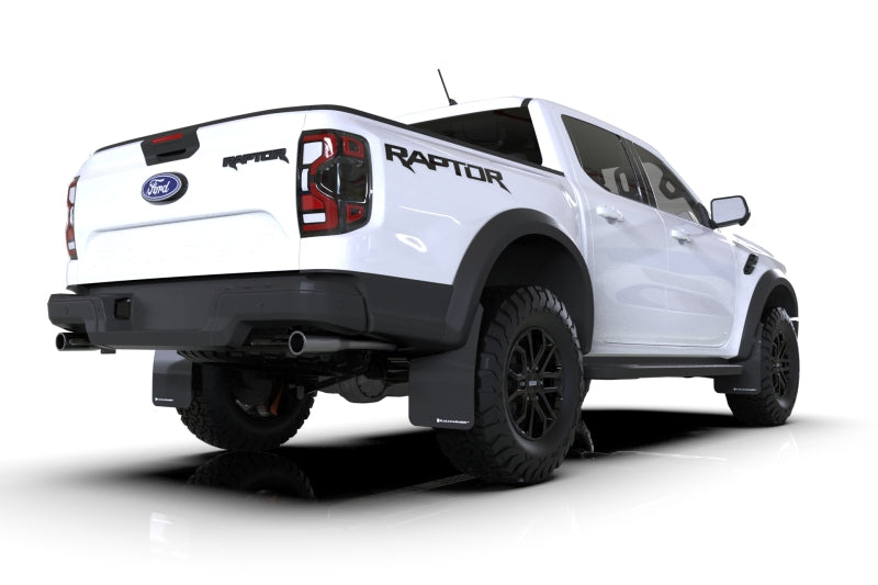 Rally Armor UR Mud Flaps | Ford Ranger (19-26) (MF123-UR-BLK-WH)