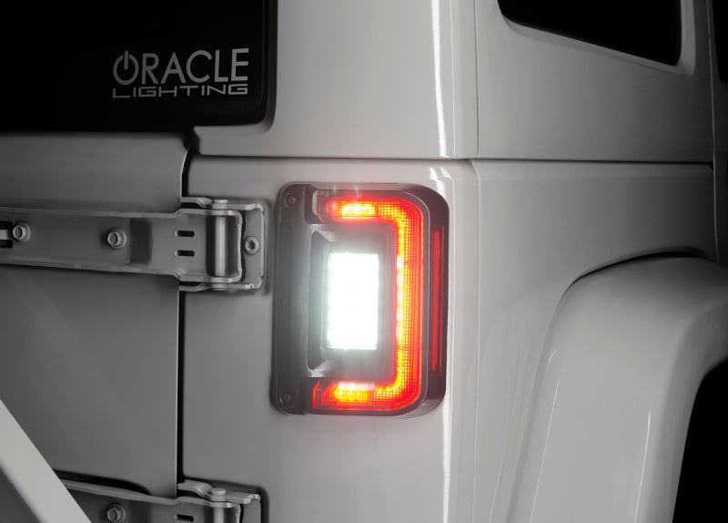 Oracle Lighting Flush Mount Tinted LED Tail Lights: Jeep Wrangler JK (2007-2018)