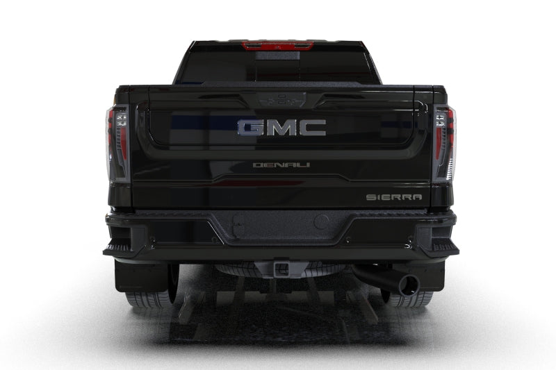 Rally Armor 20-26 GMC Sierra 2500/3500 HD Denali Black Mud Flap w/Metallic Black Logo | GMC Sierra 2500HD/3500HD (20-26) (MF131-BLK-MBK)