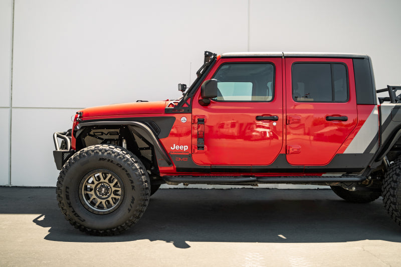 DV8 Offroad Powder Coated Hinge Mounted Step: Jeep Wrangler / Gladiator (2018-2026)