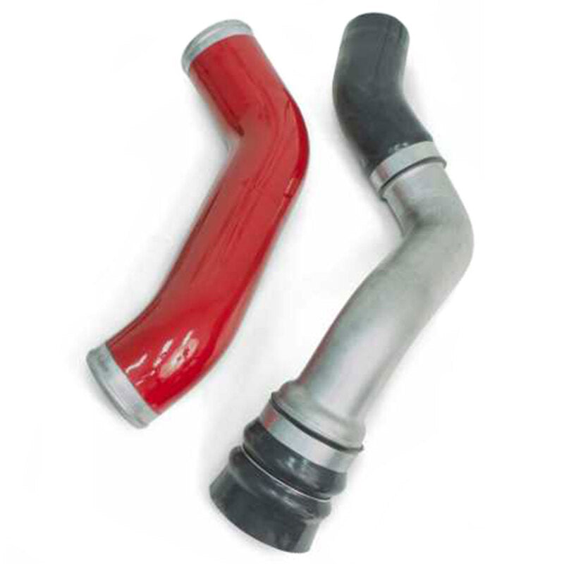 Banks Power Boost Tube Upgrade Kit 3.5in Red Left Cold Side (FRONT): 13-18 RAM 2500/3500 6.7L Cummins