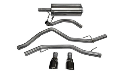 Corsa Sport Cat-Back Exhaust System (Black Tips): Dodge Ram 5.7L Hemi 1500 2009 - 2018