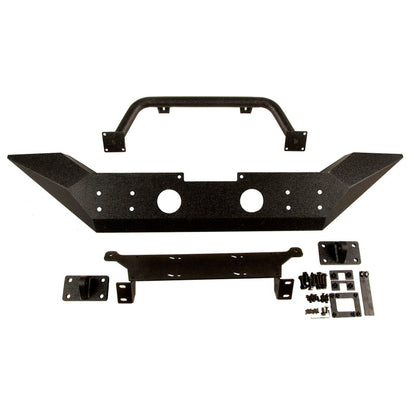 Rugged Ridge Spartan Front Bumper w/ Overrider: Fits Most Jeep Wrangler JK Models (2007-2018)
