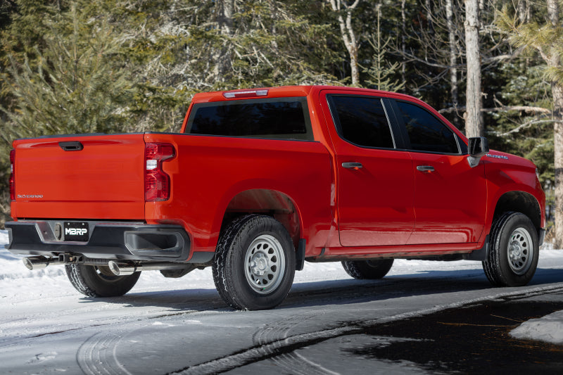 MBRP Armor Black 3in Alum. Cat-Back Exhaust | Chevrolet Silverado 1500 / GMC Sierra 1500 (19+)(S5021BLK)