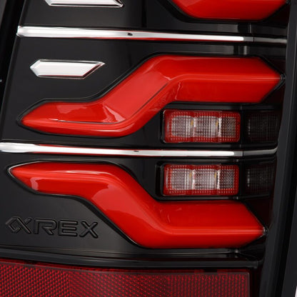 AlphaRex LUXX-Series LED Tail Lights Black-Red | Toyota Tacoma (05-15) (680070)