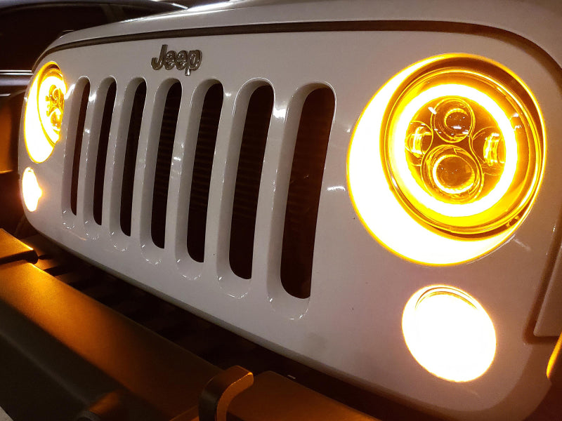 Raxiom 97-18 Jeep Wrangler Axial Halo Headlights | TJ/JK (J108037)
