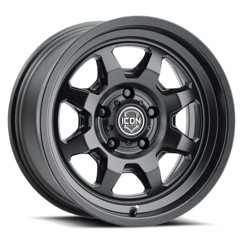 ICON Nuevo 17x8.5 6x5.5 0mm Offset 4.75in BS Satin Black | Ford Bronco (21-26) (8117858347SB)