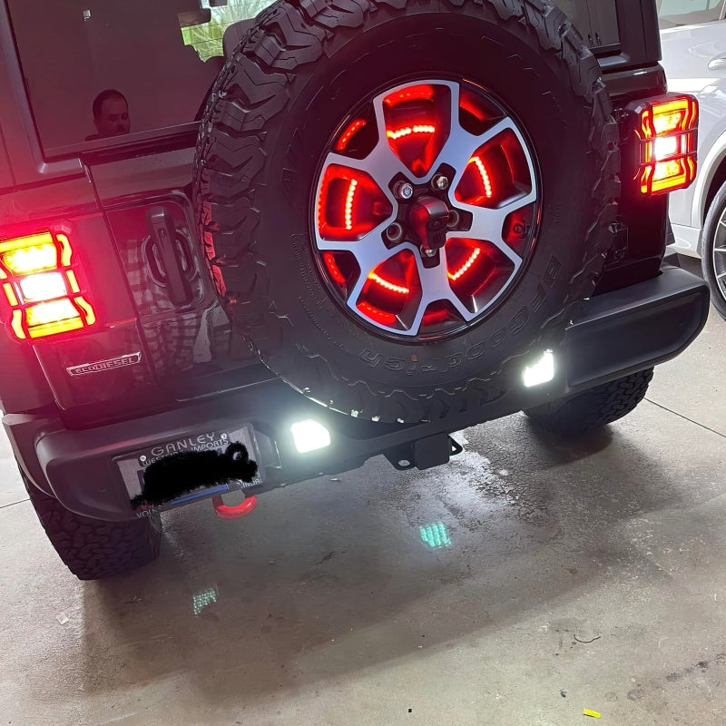 Oracle Lighting Rear Bumper LED Reverse Lights: Jeep Wrangler 2018-2024