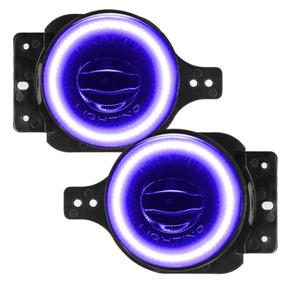 ORACLE Lighting Hi-Perf 20W LED Halo Fog Lights ColorSHIFT (F&R): 18-26 Jeep Wrangler JL / 20-24 Gladiator JT Sport w/ Sport & Sport S