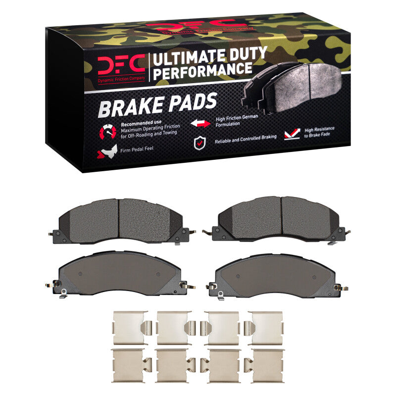 Dodge Ram 2500 Front Ultimate Duty Performance Brake Pads & Hardware Kit | 2011-2018 (1400-1399-01)