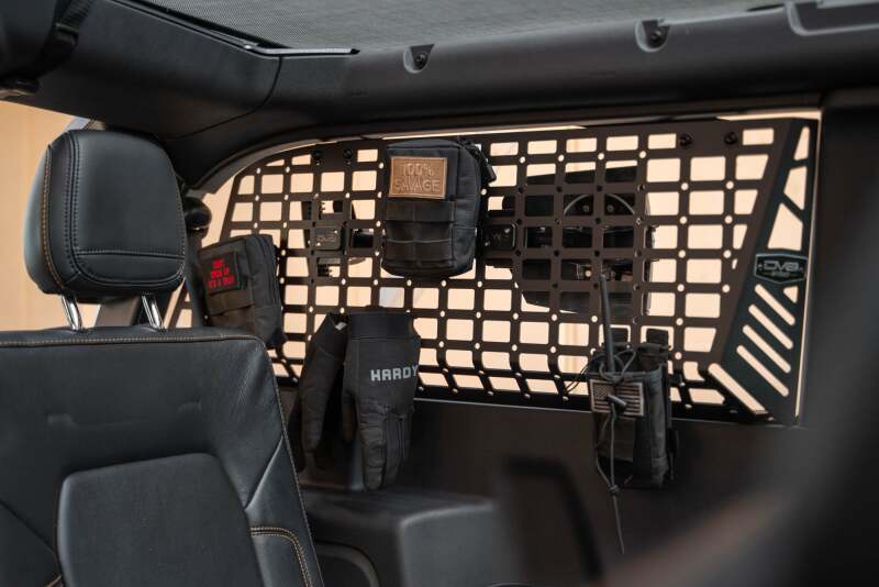 DV8 Offroad 21-24 Ford Bronco 2-Door Rear Window Molle Panels | Ford Bronco (21-26) (MPBR-12)