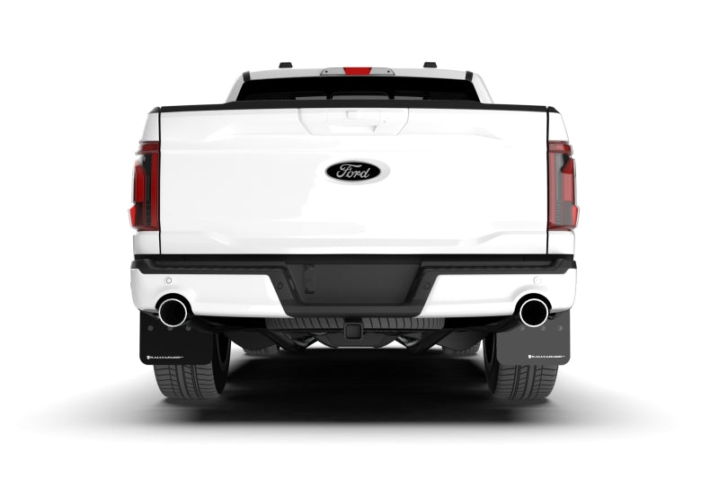 Rally Armor Black UR Mud Flap w/ White Logo | Ford F-150 (21-26) (MF115-UR-BLK-WH)