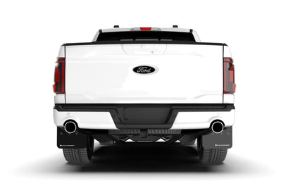 Rally Armor Black UR Mud Flap w/ White Logo | Ford F-150 (21-26) (MF115-UR-BLK-WH)