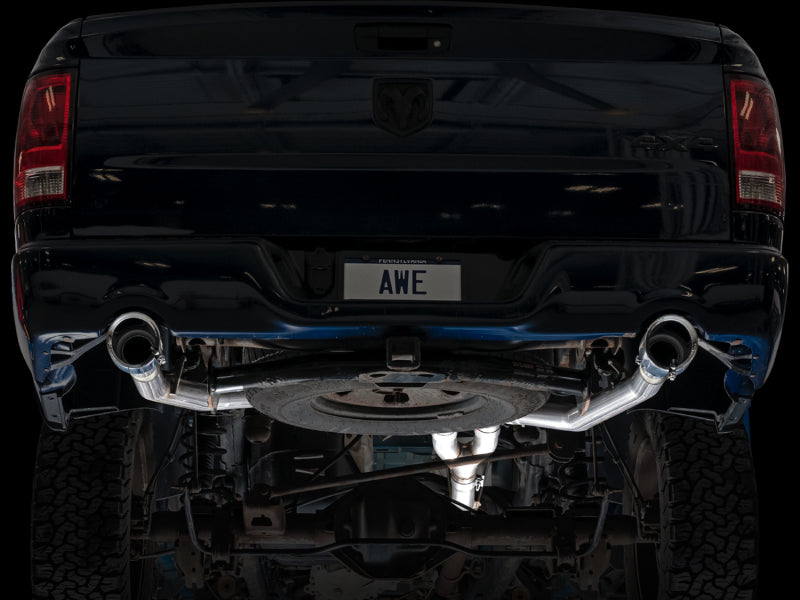 AWE 0FG Dual Rear Exit Catback Exhaust Chrome Silver Tips (REAR): Dodge & RAM Classic 1500 5.7L 2009-21