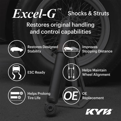 KYB Excel-G Front Shocks & Struts | Ford Expedition (4WD) (97-02) / F100/F150 (4WD) (97-04) (344368)