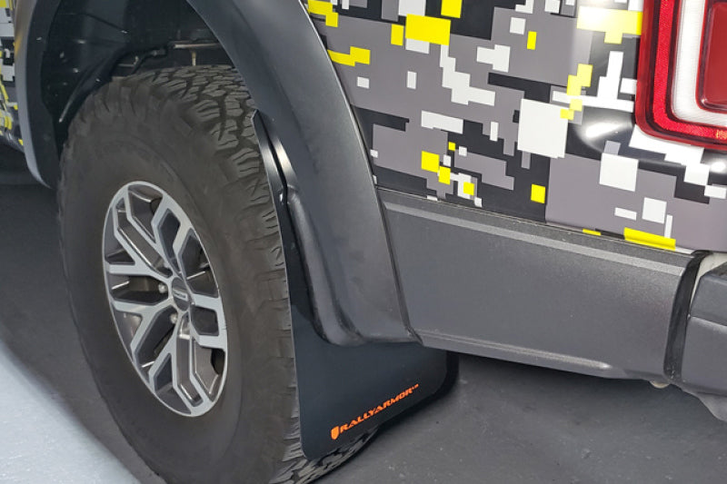 Rally Armor UR Mud Flaps | Ford F-150 Raptor (17-20) (MF53-UR-BLK/DGRY)