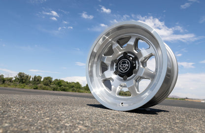 ICON 17 X 8.5 6 X 5.5 0mm Offset 4.75in BS Silver Machined | Ford Bronco (21-26) (8117858347SM)