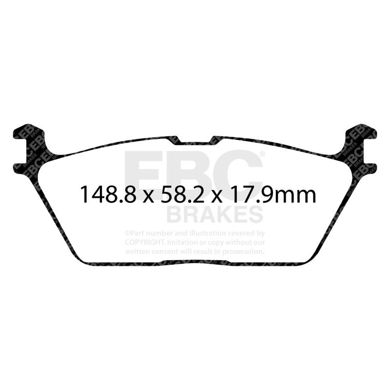 EBC Yellowstuff Rear Brake Pads (REAR): Fits Grand Wagoneer / Wagoneer / RAM 1500 / TRX 2019-24