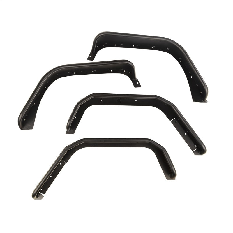 Rugged Ridge Steel Tube Fender Set (F&R): Jeep Wrangler (07-18) - Matte Black
