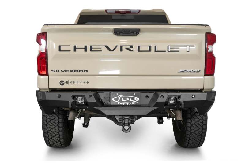 Addictive Desert Designs 2022+ Chevrolet Silverado 1500 / ZR2 / GMC Sierra AT4 / AT4X Stealth Fighter Rear Bumper | 2019-2026 (R120081090103)