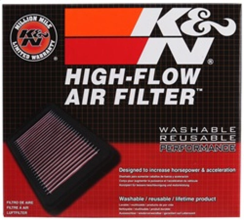 K&N High-Flow Drop-In Air Filter | Ford F-150 (09-13) / F-250/F-350/450/550 Super Duty (08-13) / F-150 Raptor (10-13, 17-20, 21-23, 24-26) (33-2385)